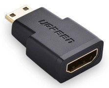 Ugreen 20101, HDMI, Mini-HDMI, Svart, Guld