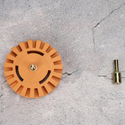 4 tums Gummiraderhjul Dekalfilm Limborttagare Pneumatisk Dekal Färgrengöringsskiva 25 mm Diameter
