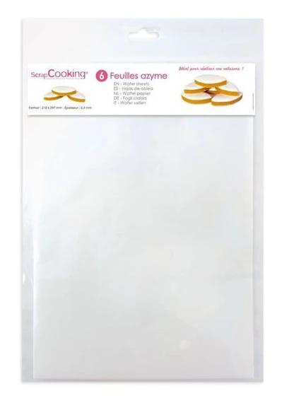 Osyrade ark - SCRAPCOOKING - Ref7300 - Vit - 0,3 mm - Blandat