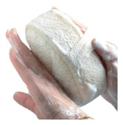 Naturlig Luffa Svamp Badboll Kompatibel med Dusch, Hållbar Kroppsskrubb Massageborste, Hälsosamma Dusch Tvätt Oljebollar