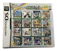 482-i-1 spelkort med 482 klassiska nostalgiska spel lämpliga för de flesta Ds/2ds/3ds-konsoler