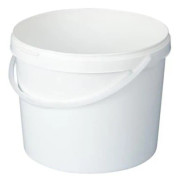 Hink 10L lättvikt 289 mm plast vit