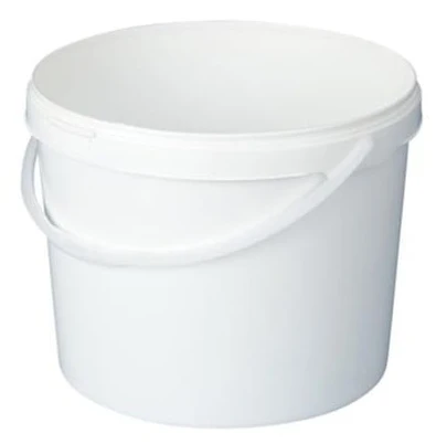 Hink 10L lättvikt 289 mm plast vit