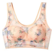 Ny is-silke spets kylande komfort-bh, is-silke kylande bh, sömlös sport-bh, trådlös push up-bh för äldre kvinnor Skin 4L/2XL:55-65kg