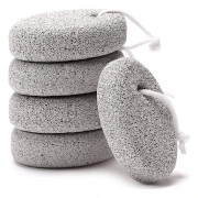 Naturlig pimpsten för fötter, Borogo 5-pack lava pedikyrverktyg hård hud förhårdnadsborttagare för fötter och händer - Naturlig fotfil exfoliering till