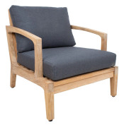 Fåtölj Maldive teak - brun