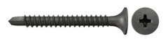 Fischer 665071, Skruv, Metall, Gipsvägg, Träfiberskiva, Metall, Gipsskivor, Trä, PH (Phillips), PH2, Svart