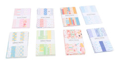 Eleganta Retro Scrapbook-papper Blandade Färger 8 Påsar Texturerad DIY Hantverksdekoration