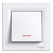 Schneider Electric trappbrytare med belysning vit EPH1500121