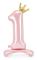 PartyDeco Folieballong 1 84 cm ljusrosa