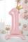 PartyDeco Folieballong 1 84 cm ljusrosa