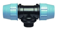 Unidelta Reducerande T-stycke PE GZ PE 40mm x 5/4" x 40mm (603540)