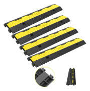 Kabelskyddsramp, 2 kanaler, 11000 pund, 4PCS