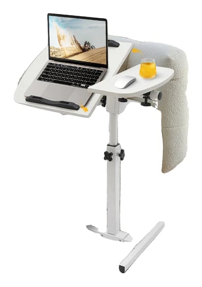 Datorbord, MDF och kolstål, justerbar höjd 60-95cm, 360° lutningsvinkel, huvudbordets storlek 60*40cm, lastkapacitet 7.5-10kg