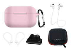[5-Pack] Airpods Pro 2/Pro 1 Tillbehör Set - Rosa