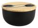 Svart salladsset 24 x 13 cm