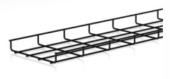Csslr Plus Nätbricka, höjd 35 mm, bredd 200 mm, längd 3000 mm tråd Ø4,0 mm Svart BK8 Zink, utan monteringsfästen - (3 meter)