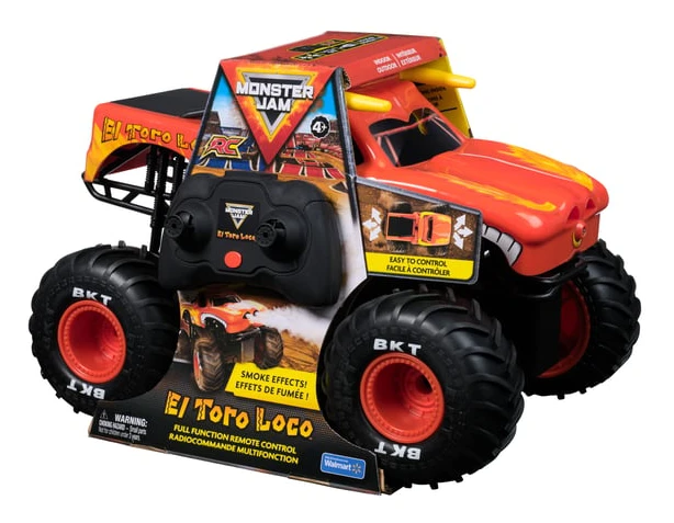 Monster Jam El Toro Loco RC Monster Truck, Monstertruck, 4 År, Plast, Svart, Orange