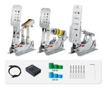 Sim Racing Pedaler, Hydraulisk Lastcell, Högprecisionssensorer, UT-P3