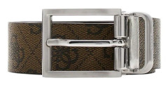 GUESS Mörkbrun och ljusbrun bälte för män - Milano Justerbart och Vändbart Bälte H35 Kaffe 331597