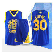 Nba Golden State Warriors Stephen Curry #30 Baskettröja blue 16