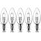 E14 42w Halogen Ljuskällor Kronljus, Liten Edisonskruv (ses) Varmvitt Dimbar 5-pack