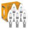 E14 42w Halogen Ljuskällor Kronljus, Liten Edisonskruv (ses) Varmvitt Dimbar 5-pack