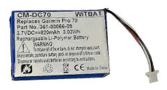 xj är lämplig för Garmin Pro 70 och Pro 550 GPS-batterier 361-00056-07
