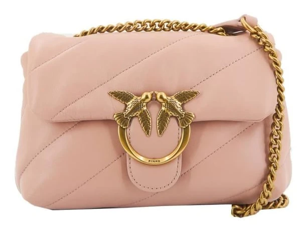 Handväska - PINKO - 133700 - Rosa - Läder - Textilfoder