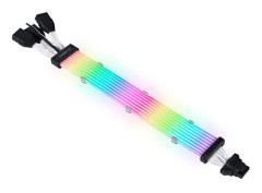 Lian Li Strimer plus V2 12+4pin to 3x 8-pin | 8 light guides