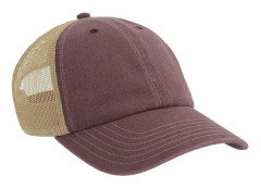 Atlantis Unisex Vuxen Acteon 6 Panel Trucker Keps En Storlek Vinröd Burgundy/Khaki One Size