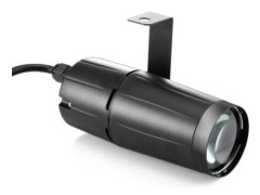 3W Spotlight LED-projektor Vit Stråle Pinspot Ljus Stark Spot för Shower, DJs, Discoeffektbelysning, Stadionlampa för KTV, Bar, C[DB] Black