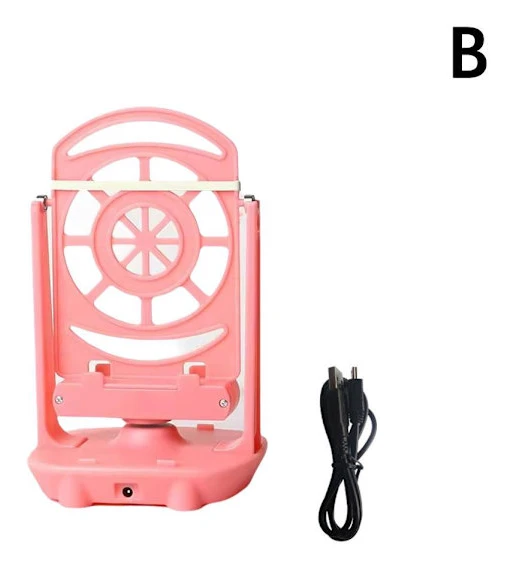 Mobiltelefonhållare med vibrator, automatisk stegräknare, tyst för alla telefoner Pink