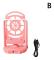 Mobiltelefonhållare med vibrator, automatisk stegräknare, tyst för alla telefoner Pink