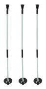 3 st Golf Flagga Nylon Glasfiber 2 Sektioner Golf Putting Green Flaggstång för Övning