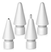 Uppgraderad metallspetssats för Apple Pencil, exakt kontroll och slitstarka spetsar kompatibla med 1:a/2:a generationen och USB-C-modeller (4-pack)