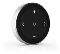 Trådlös medieknapp med rattfäste, Bluetooth musik- och volymkontroll för iPhone, iPad, MacBook, Android, bil- och cykelljudsystem
