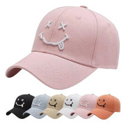Basebollkeps med broderad, enfärgad hatt Unisex Justerbar bomull 6-panels Vintage Truckerkeps Peak Keps Golf Löparhatt Utomhuskeps