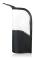 Black Travel Makeup Brush Holder Waterproof Dustproof Standing Toiletry Pouch with Dividers