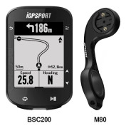 IGPSPORT BSC200 GPS Cykeldator Trådlös Hastighetsmätare Vägmätare Navigation ANT+ Bluetooth 5.0 BSC200 with holder