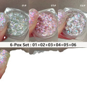 Nagelglitter, Bländande Paljetter, Kreativ Konstdekoration,MP8183TZ