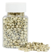 Mikroringar, 1000 stycken, silikonmaterial,1000st blond