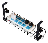 Cable Tray Desk Cable Management Desk for Workplace Organization Cable Holder Cable Tray Table (Black)