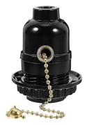 Zipper Light Fixture Pull Chain Switch Lamp Holder Ceiling Lamp Socket Accessories