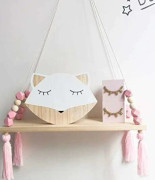 Floating Wall Shelves, Wooden Rope Floating Shelves, Boho Wall Shelves, Home Decor, Kids Room, Office