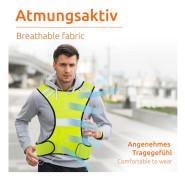1x Reflective Running Vest High Visibility Vest Children Women Protection