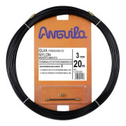 Anguila - 12103020 - Anguilla utbytbar kabelgenomföring Nylon 3 mm 20 m Svart