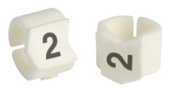 Brady SCN-23-2, Svart, Vit, Nylon, 50 styck