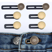 6 st Jeans- och Byxknäppförlängare: Universell midjeexpander för kvinnor och män, omedelbar bältesförlängningslösning 6pcs
