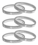 (Sliver)3 par ärmhållare Halkfria skjortärmhållare Sträckbara metallarmband Ärmhållare Kompatibla med kvinnor män-hy